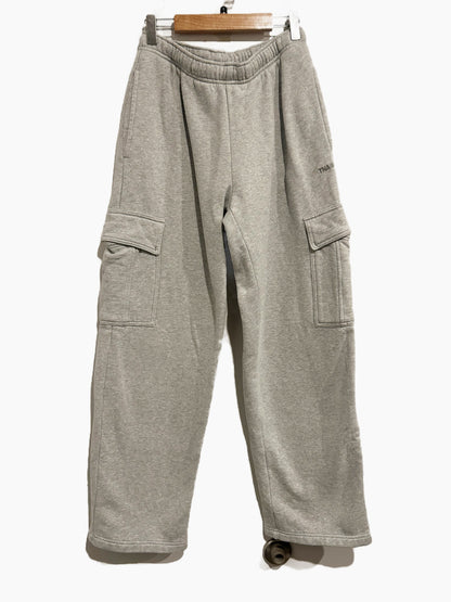 Aritzia Cozy Sweatfleece Mega Cargo Sweatpant in Heather Chrome - Small