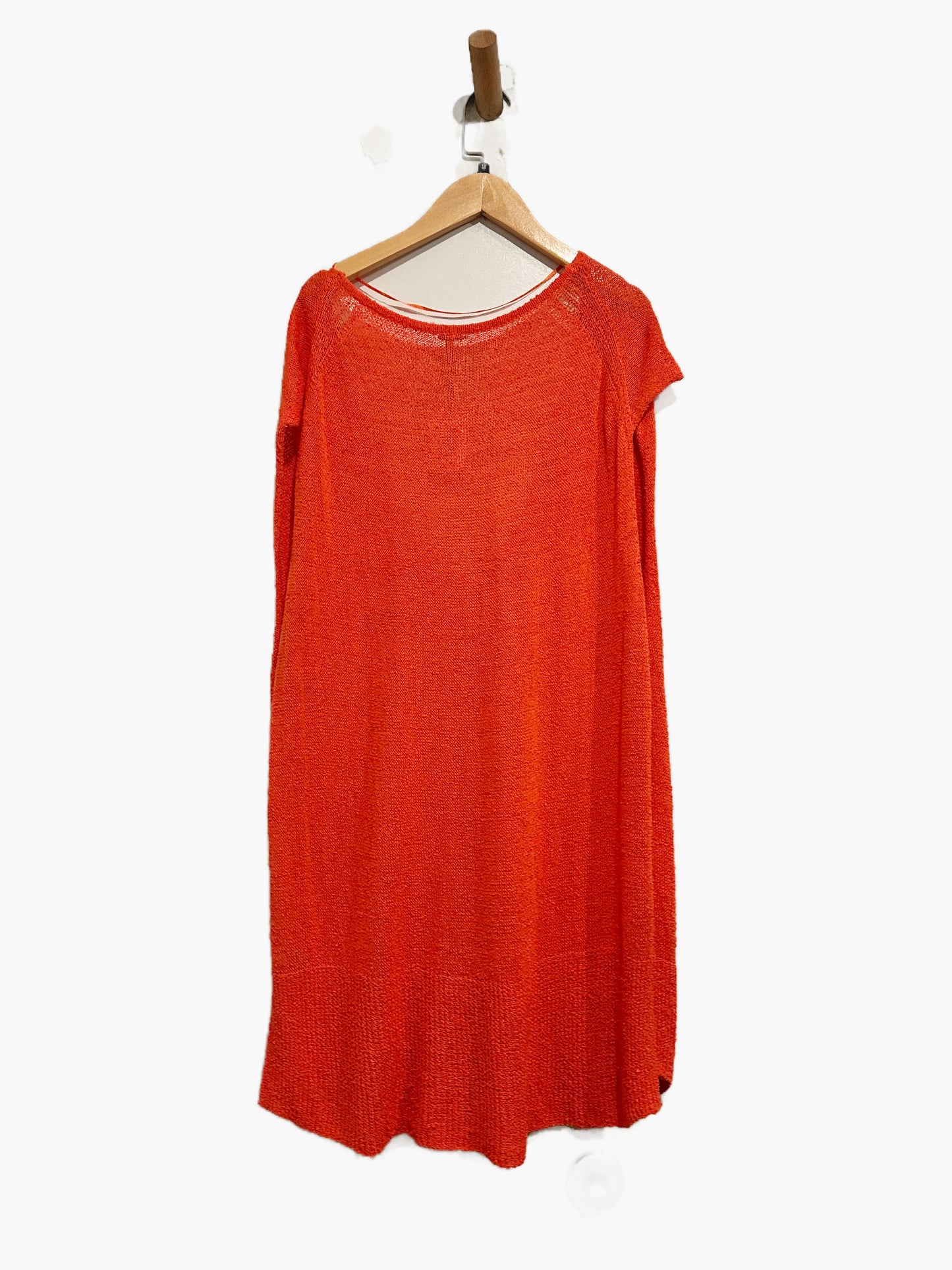 Free People Easy Tea V-Neck Sweater in Persimmon - Medium