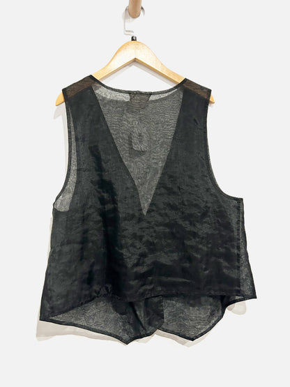 Brenda Knight x Free People Black Sheer Vest - Large