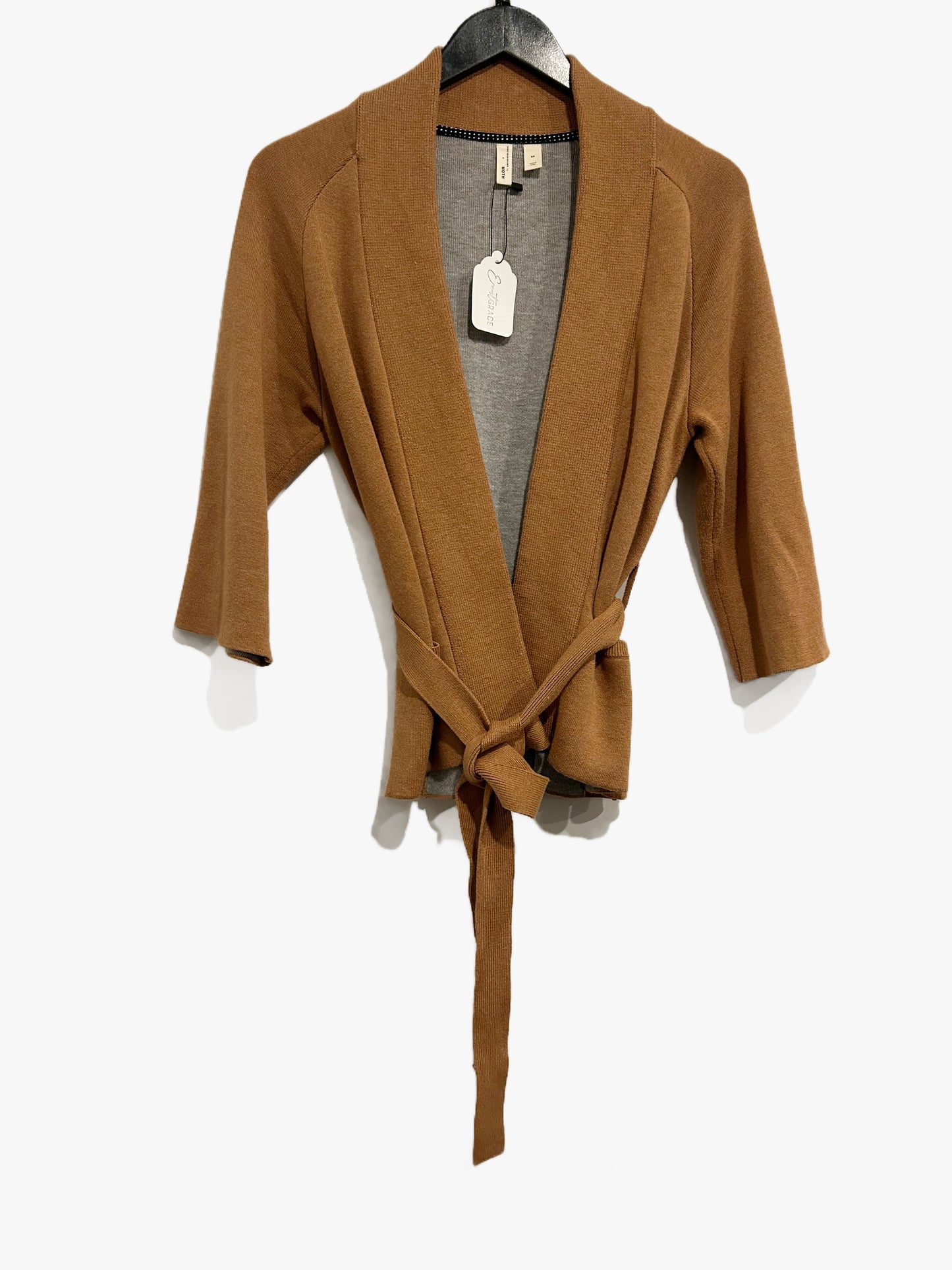 Anthropologie Moth Rizzo Belted Cardigan in Bronze - Small