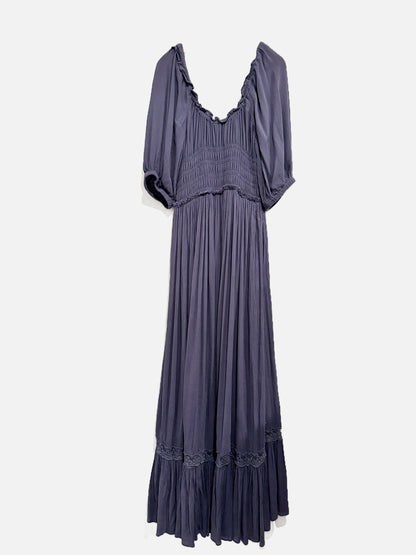 Free People Natural Beauty Lace Midi Dress - XS