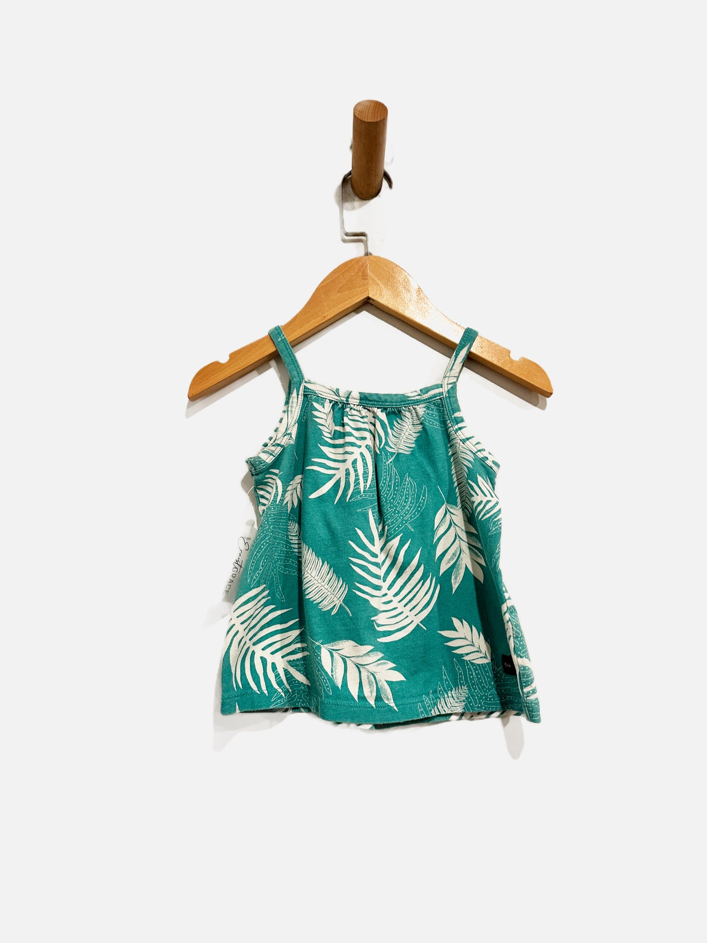 Tea Turquoise Palm Tank - 3