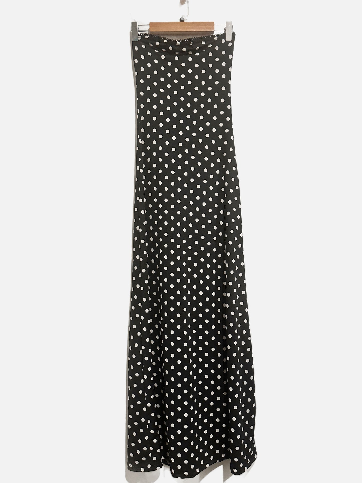 Urban Outfitters Alexis Polka Dot Strapless Maxi Dress - XXS