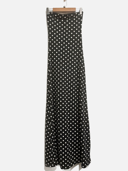 Urban Outfitters Alexis Polka Dot Strapless Maxi Dress - XXS