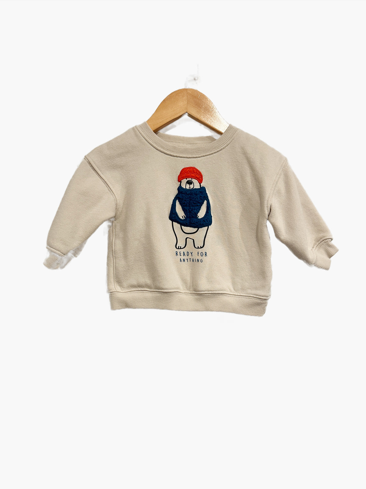 Carter’s Beige “Ready For Anything” Pullover - 9Mo
