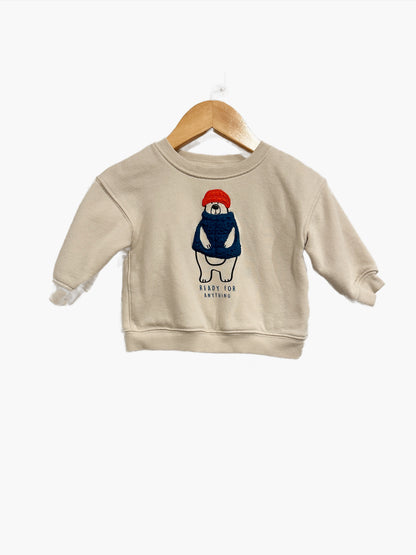 Carter’s Beige “Ready For Anything” Pullover - 9Mo