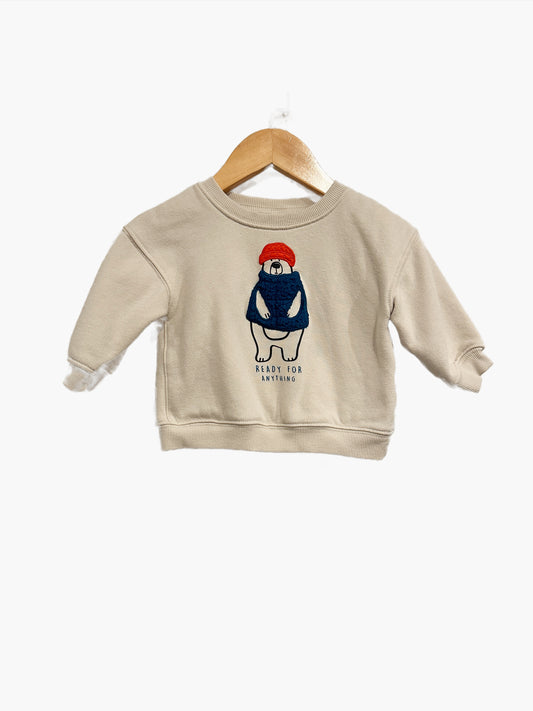 Carter’s Beige “Ready For Anything” Pullover - 9Mo