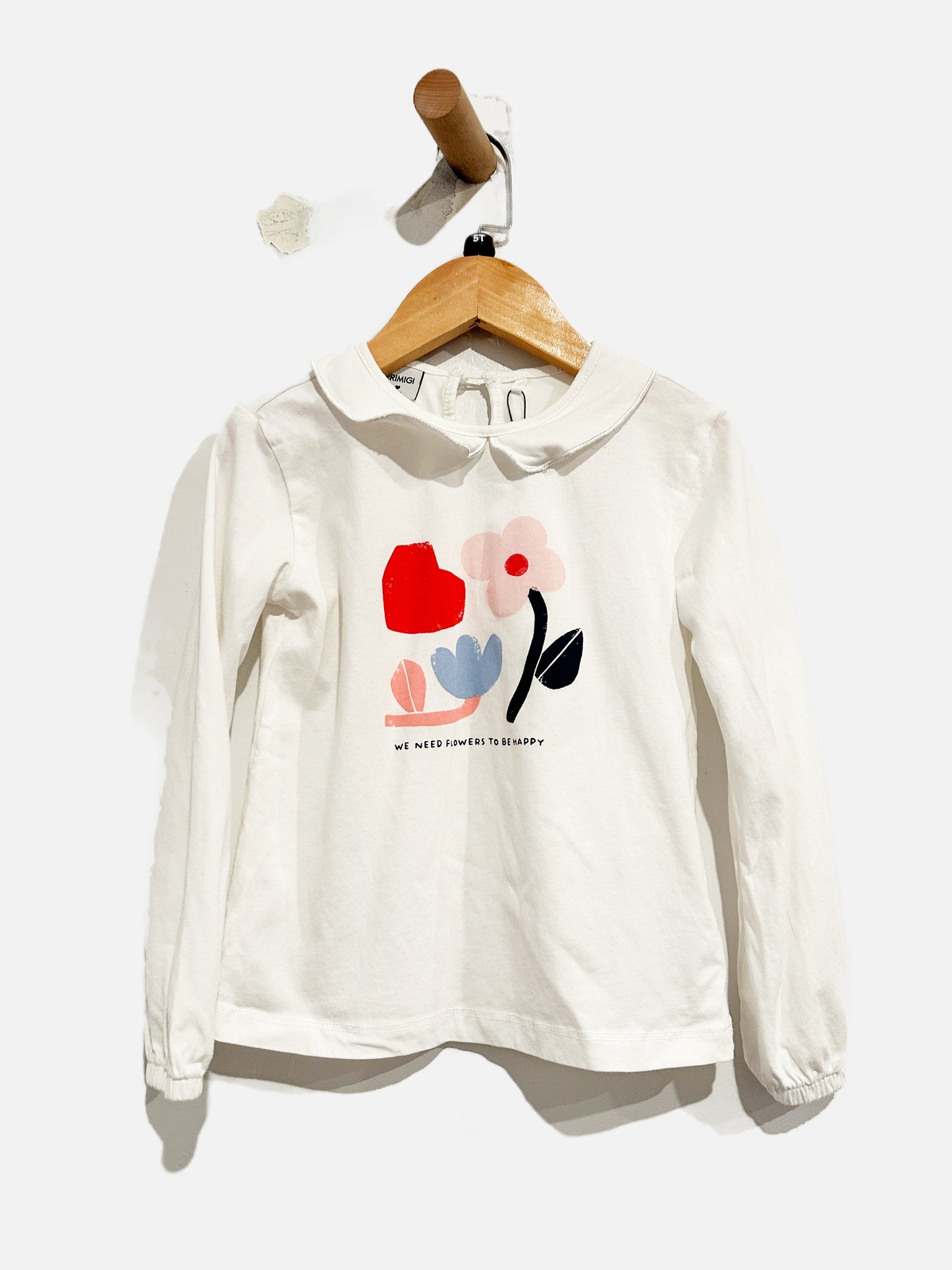 Primigi Girl White Flower LS Top - 5