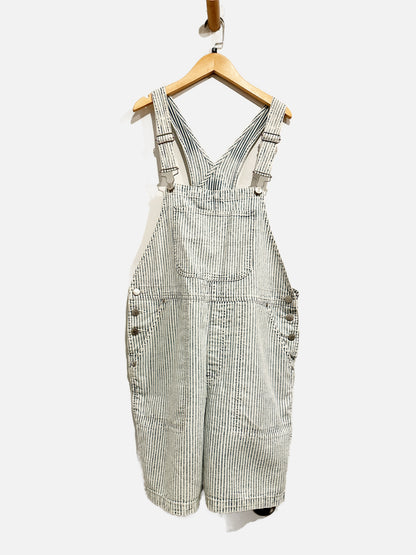UO BDG Railroad Stripe Shortalls - XL