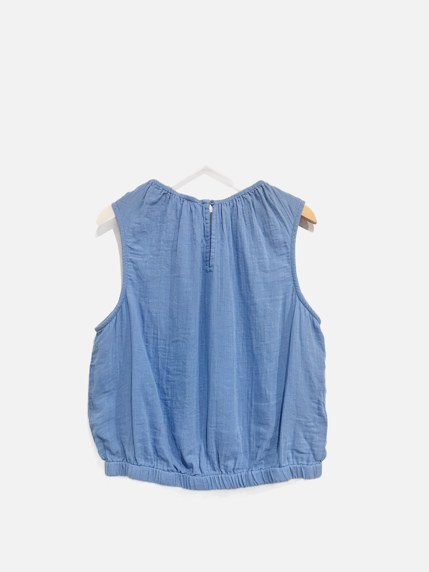 Pact Blue Cotton Tank and Pant Set - Medium