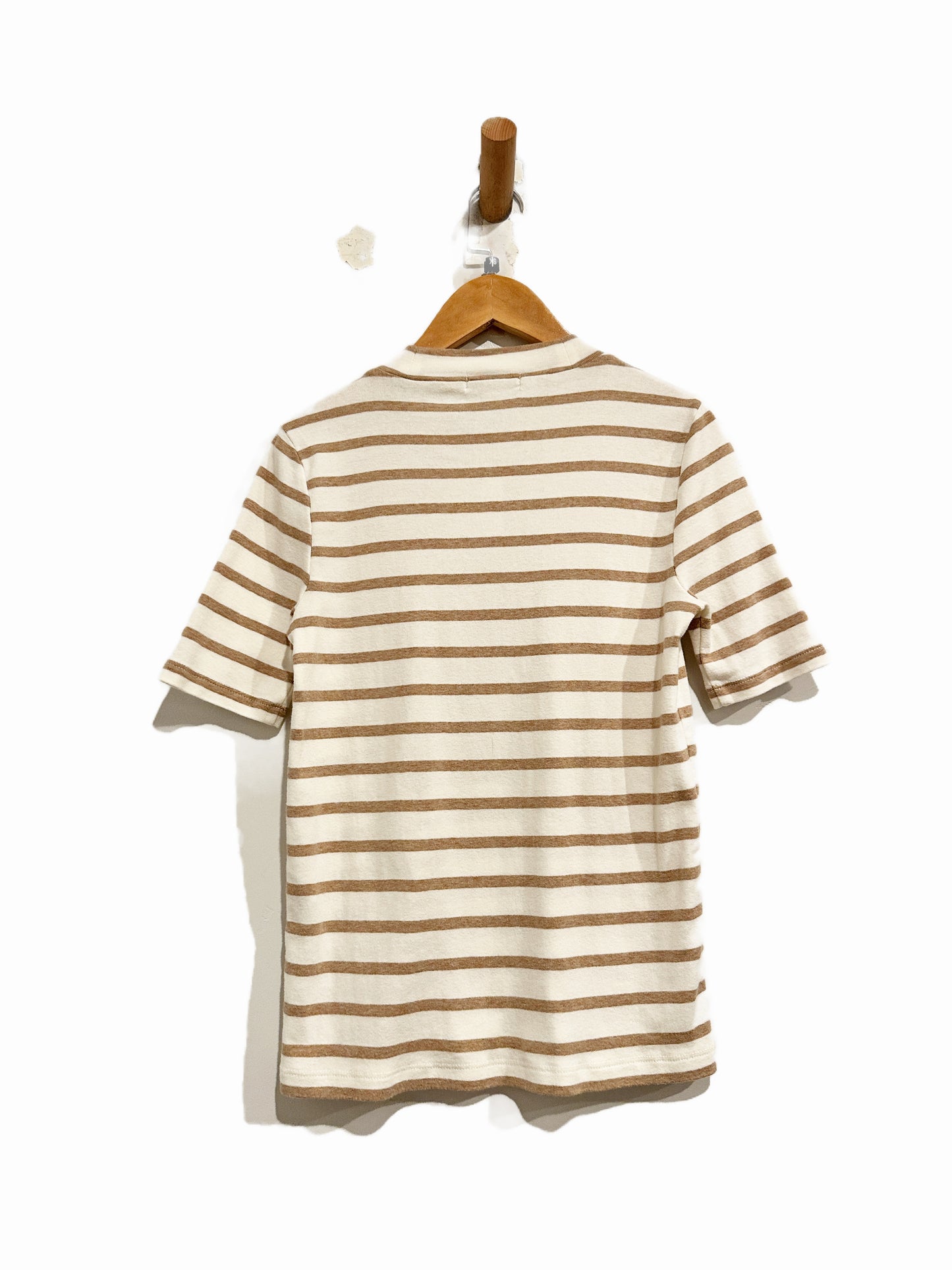 Madewell Lo-Fi Tee in Stripe Bright Ivory - XS