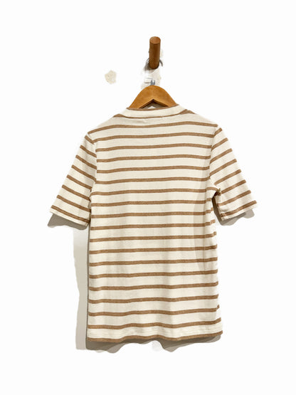 Madewell Lo-Fi Tee in Stripe Bright Ivory - XS