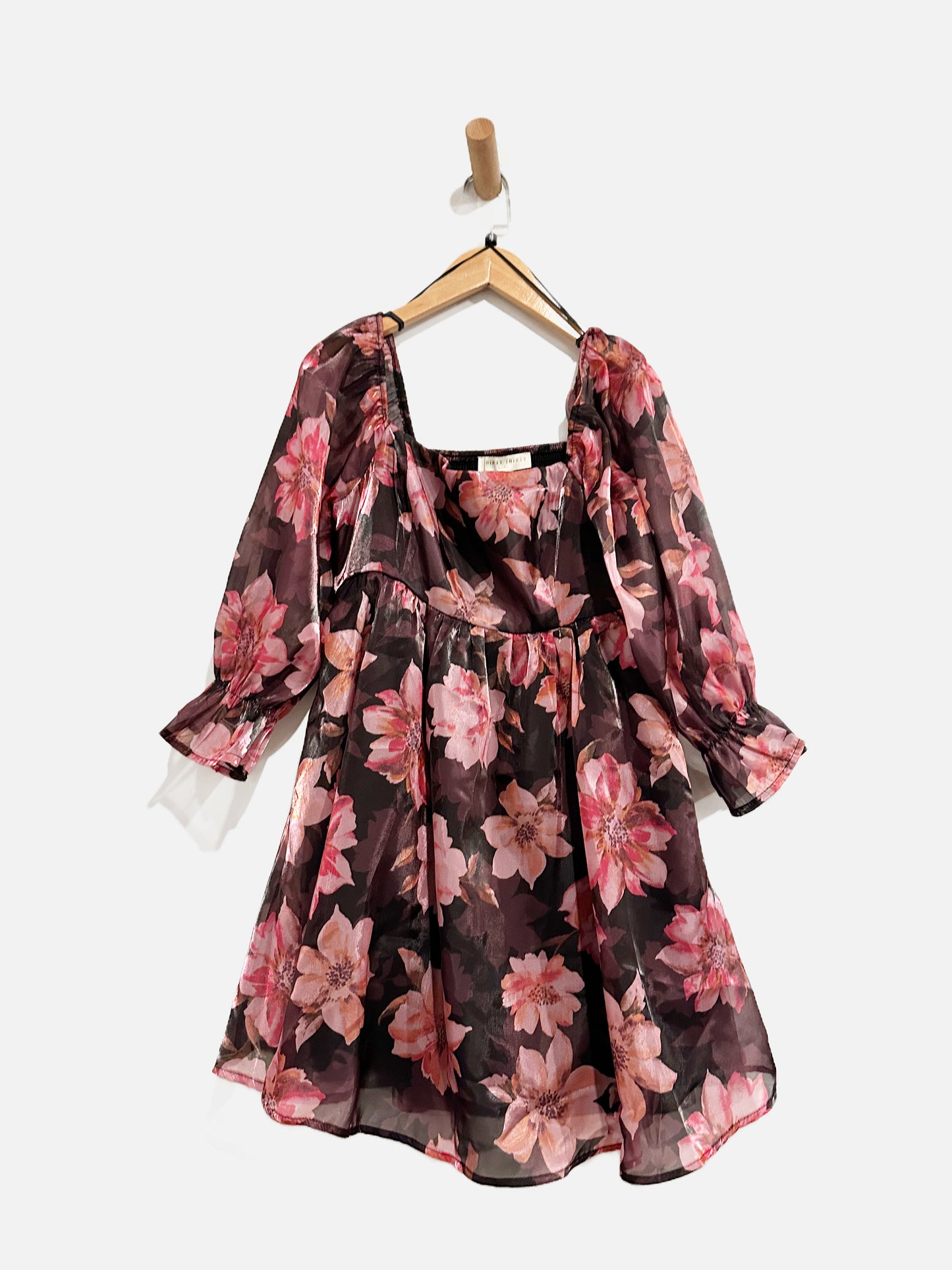 Thirty/Thirty NWT Purple Floral Mini Dress - Medium