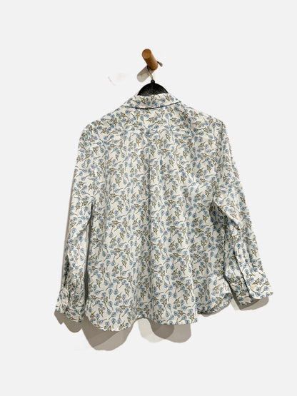 J.Crew White and Blue Floral Button Down - 14