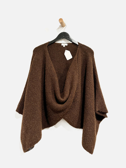 World Market Brown Poncho