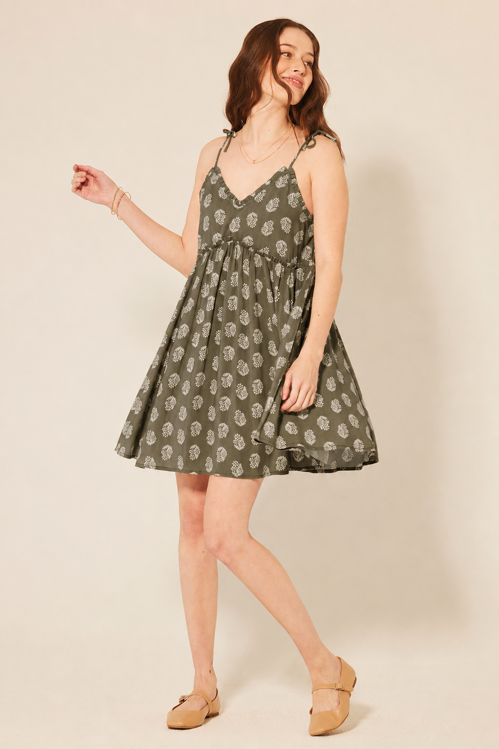Patrons of Peace Malibu Dress in Sage - Medium