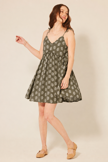 Patrons of Peace Malibu Dress in Sage - Medium