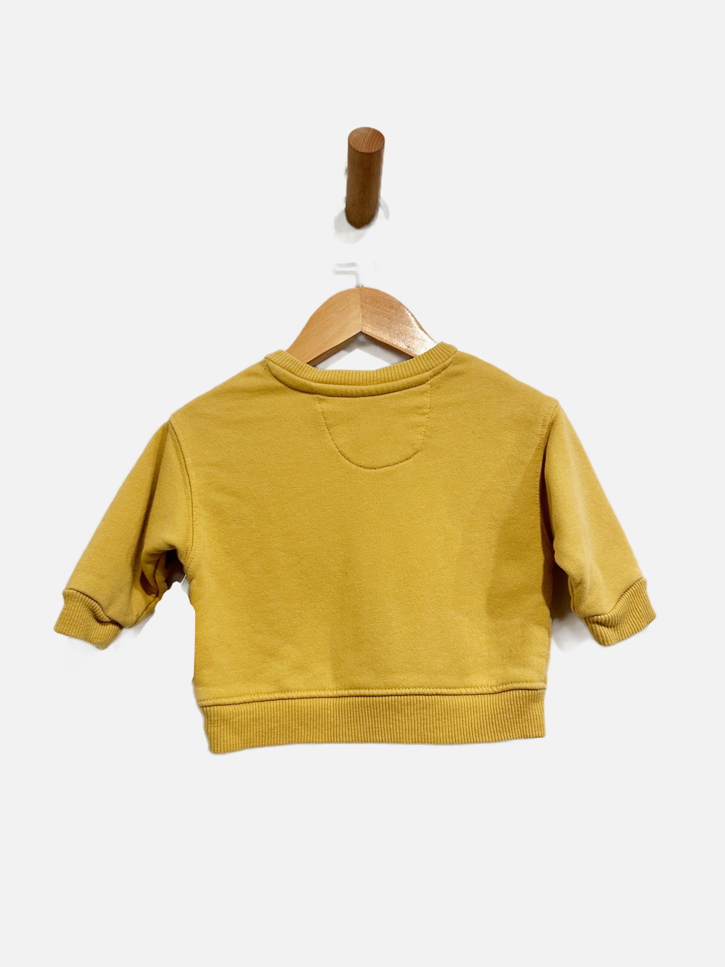 Easy Peasy Yellow Smile Sweatshirt - 6-9 Mo