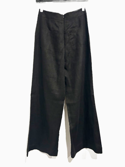 Petal + Pup Black Linen Pant Set - 4