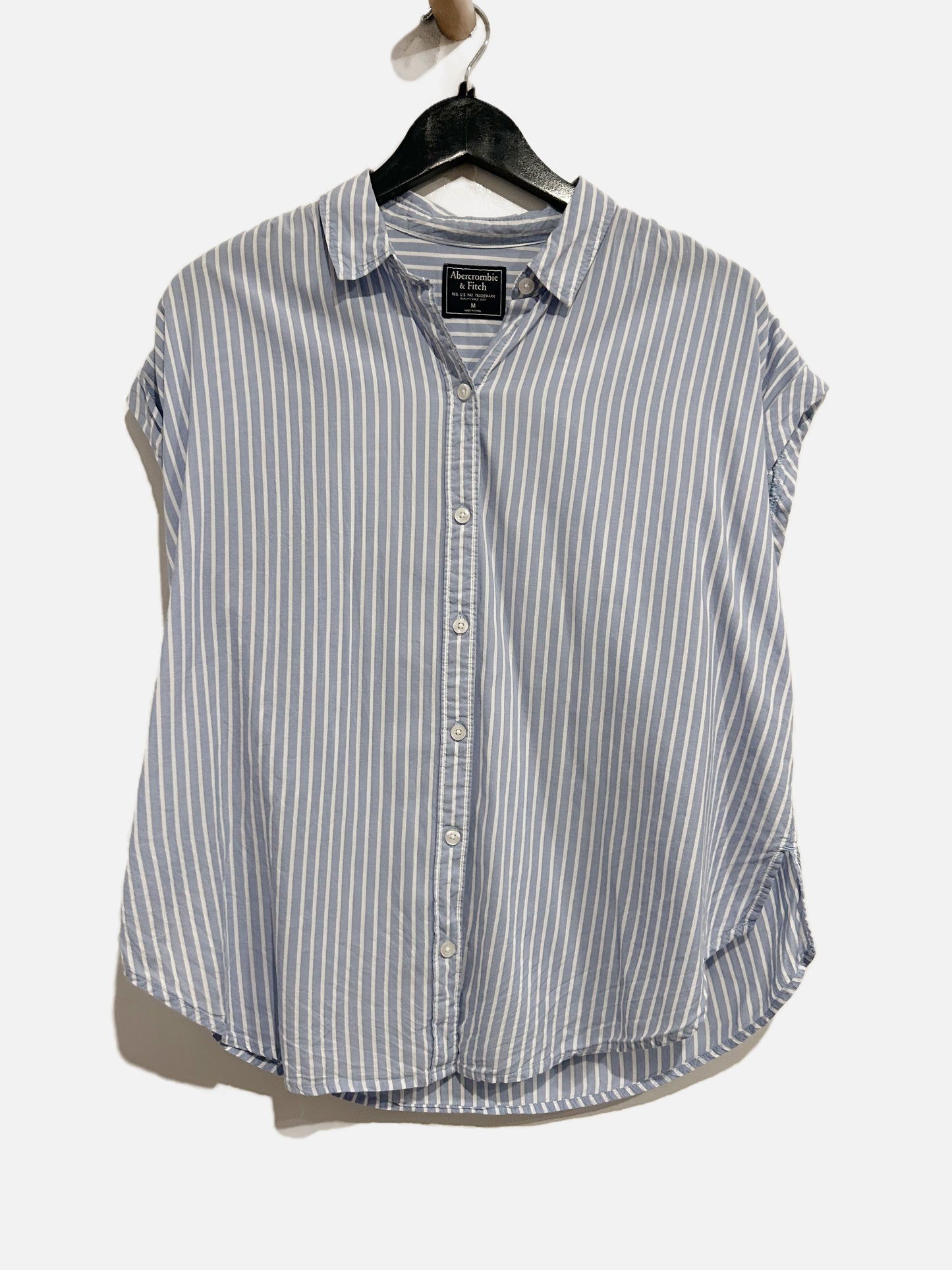 Abercrombie & Fitch Blue Stripe Button Down - Medium