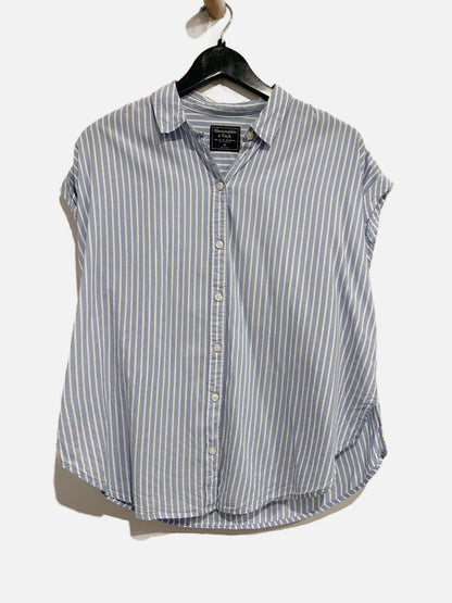 Abercrombie & Fitch Blue Stripe Button Down - Medium