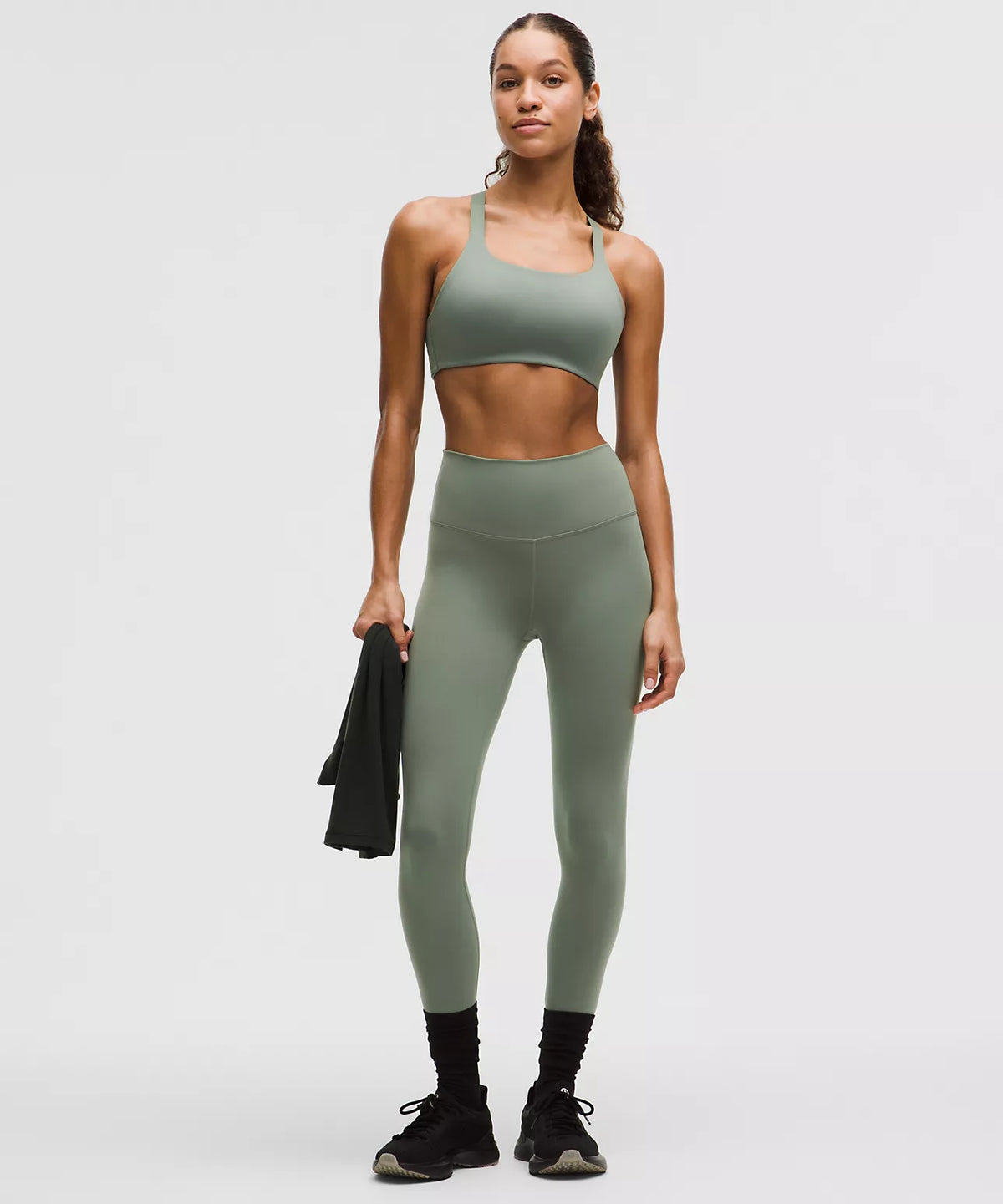 Lululemon Wunder Train High-Rise Tight 25” in Willow Leaf - 0