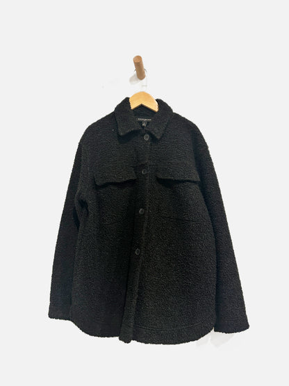Banana Republic Factory Black Shearling Jacket - Small