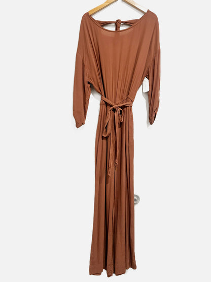 The Odells Brown Wide Leg Jumpsuit - Small