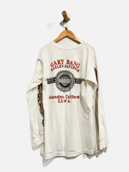 Harley Davidson Atascadero White Graphic LS Tee - Medium
