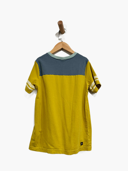 Tea Yellow & Blue Colorblock Tee - 10