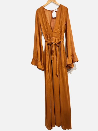 SHOWPO Dangerous Woman Maxi Dress in Rust - 6