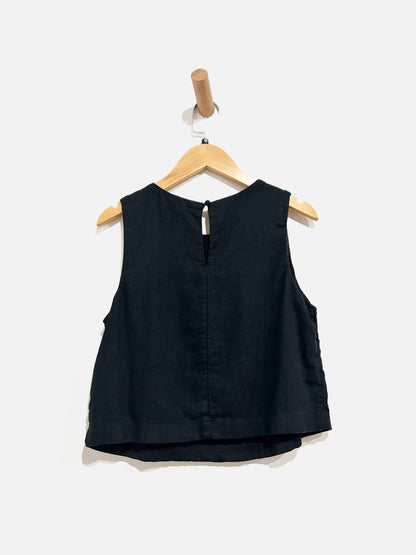 Abercrombie & Fitch Black Linen Blend Tank - XS