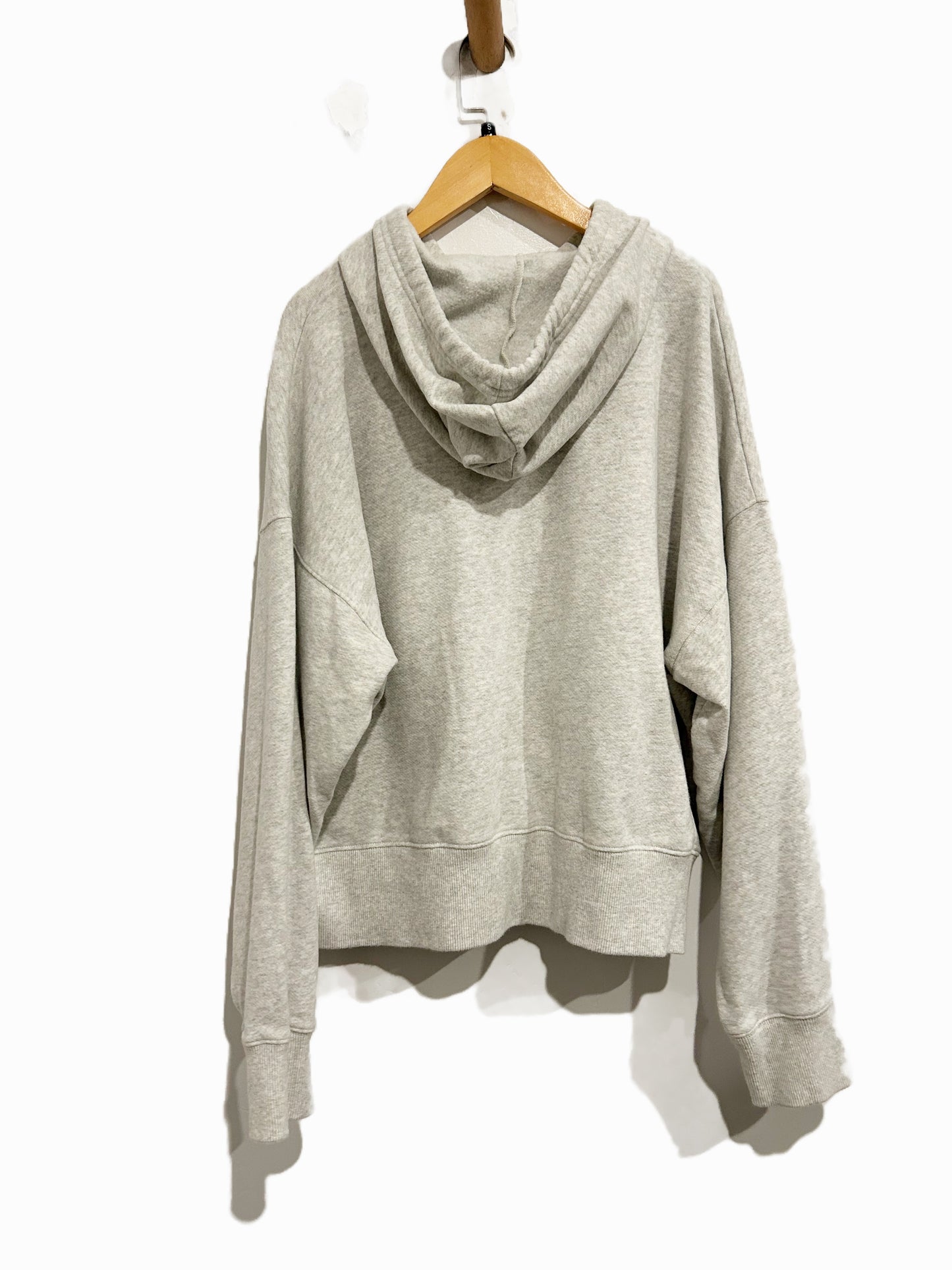 Faherty High Standard Fleece Hoodie in Light Grey Heather - Small