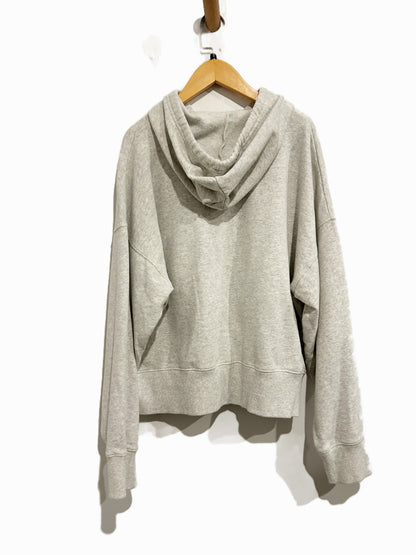 Faherty High Standard Fleece Hoodie in Light Grey Heather - Small