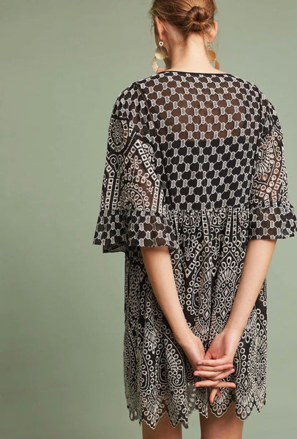 Akemi + Kin Brooke Eyelet Swing Dress - 10