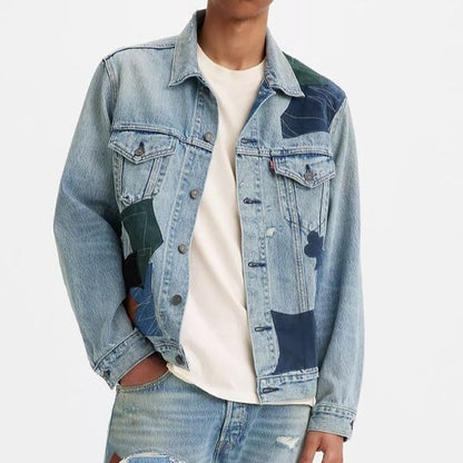 Levi's NWT Vintage Fit Relaxed Trucker Jacket With Patches Size Small