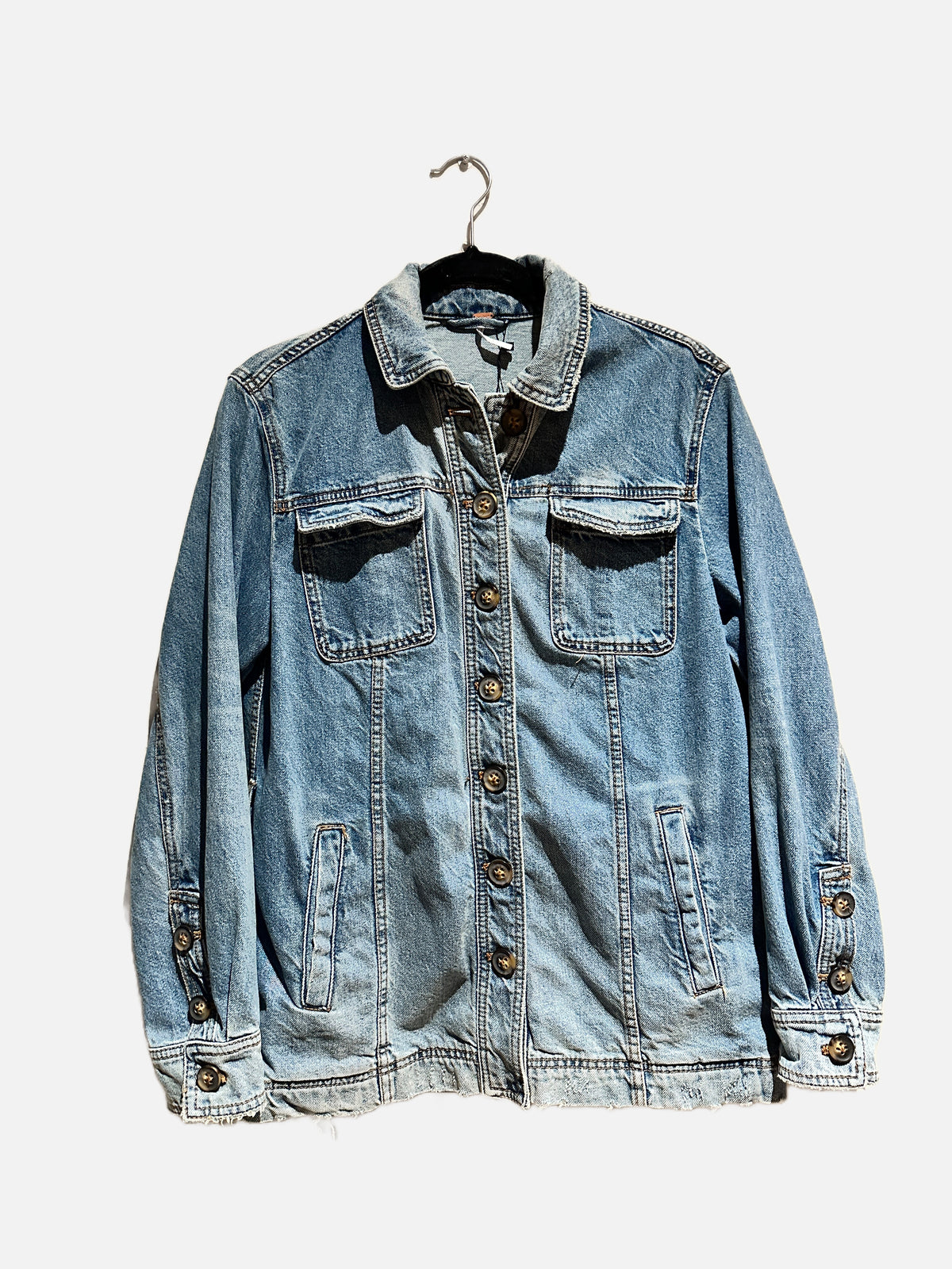 Free People Heritage Denim Jacket in Blue - XS