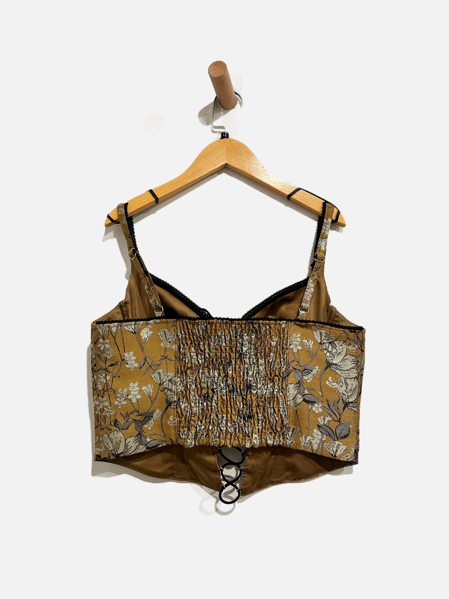 Rumored Yellow Floral Corset Tank - Large