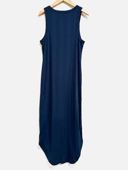 Z Supply Jaslyn Variegated Rib Midi Dress in Midnight Blue - XS