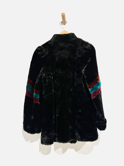 Carol Horn VIntage Black Faux Fur Jacket