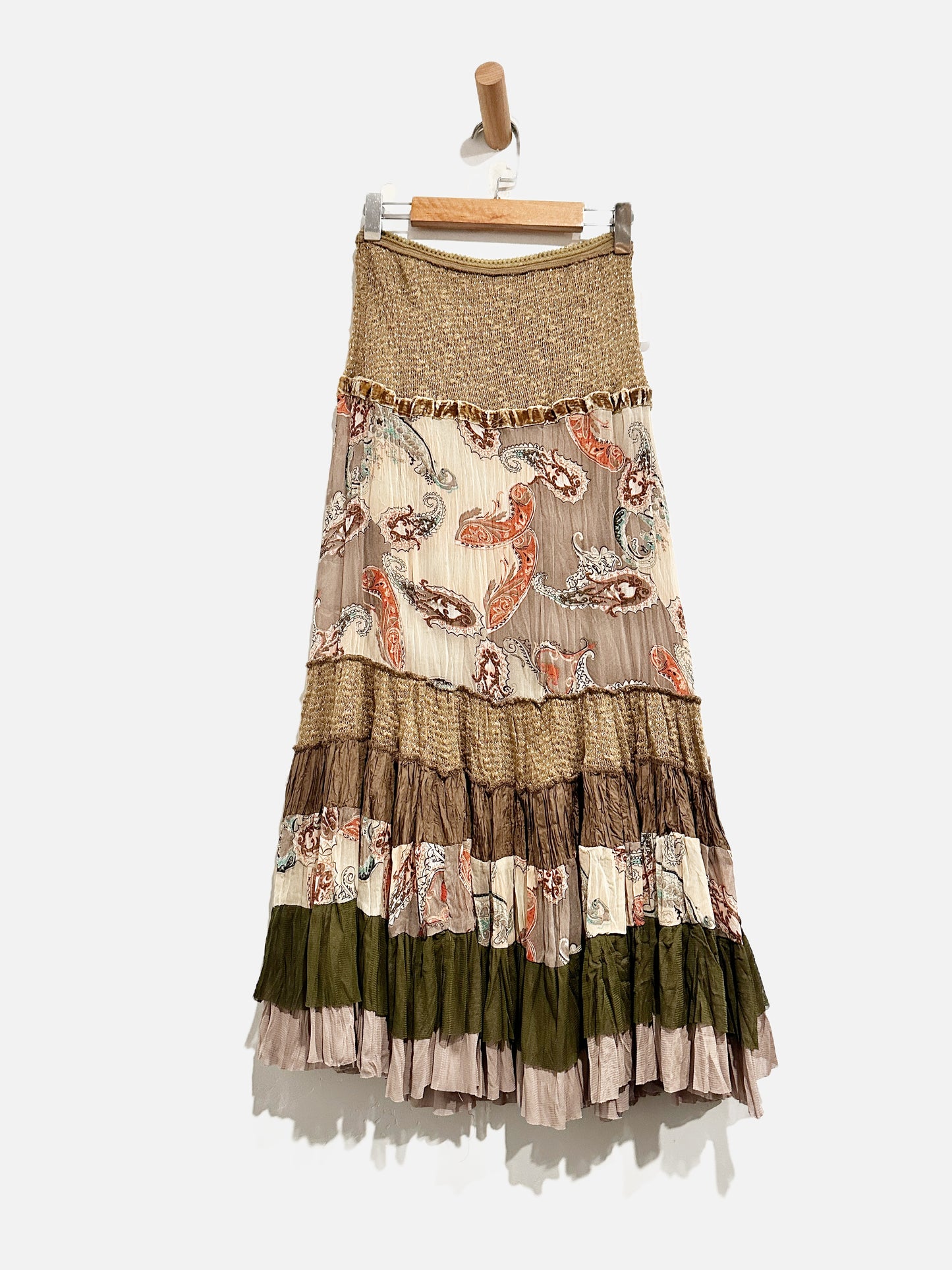 Aryeh Y2K Patchwork Maxi Skirt - Small