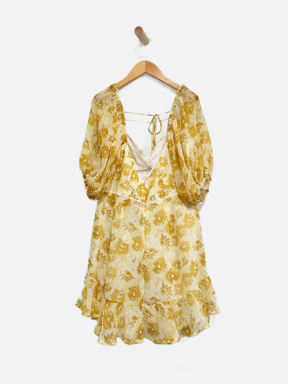 Hello Molly Drinking Games Dress in Yellow - Large
