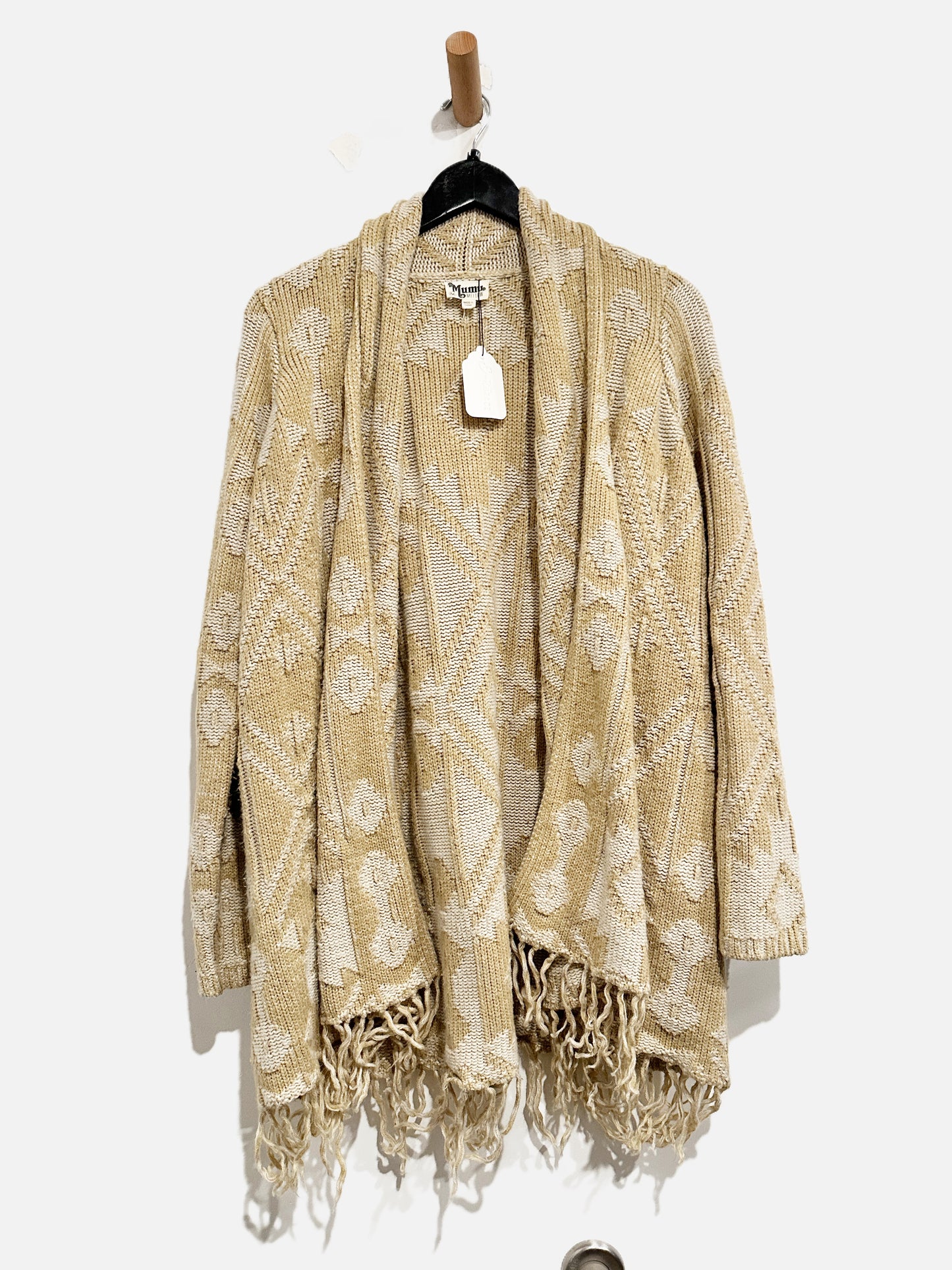 Mumu Mellow Brown Aztec Printed Cardigan - Medium