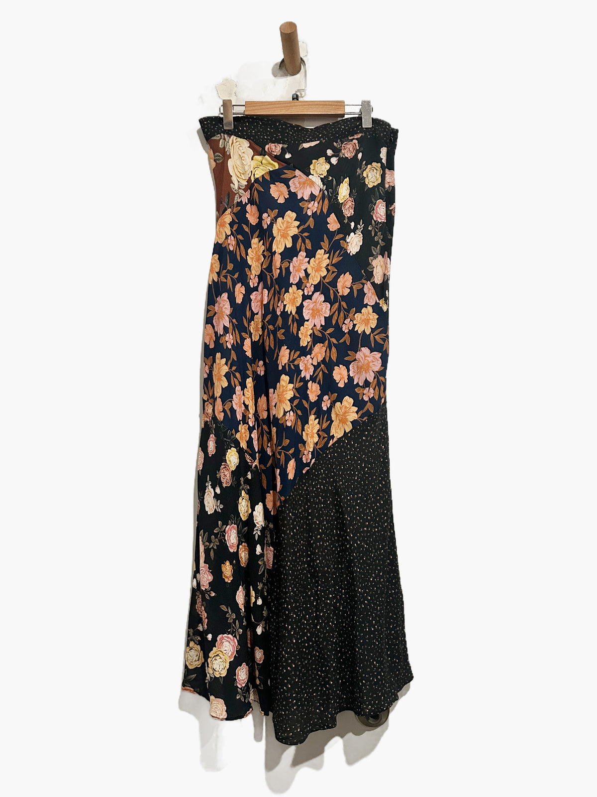 Anthropologie Kachel Floral Patchwork Maxi Skirt - 6