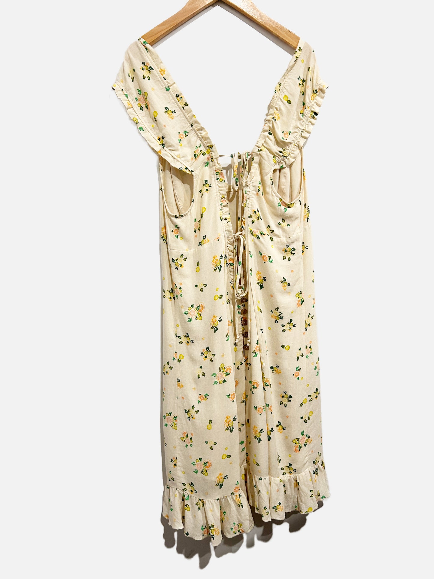 Free people White Floral Mini Dress - Medium