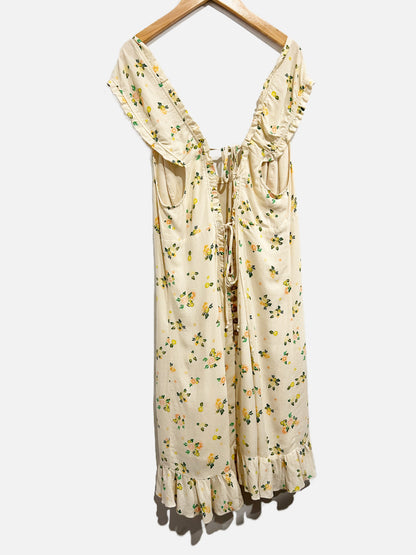 Free people White Floral Mini Dress - Medium