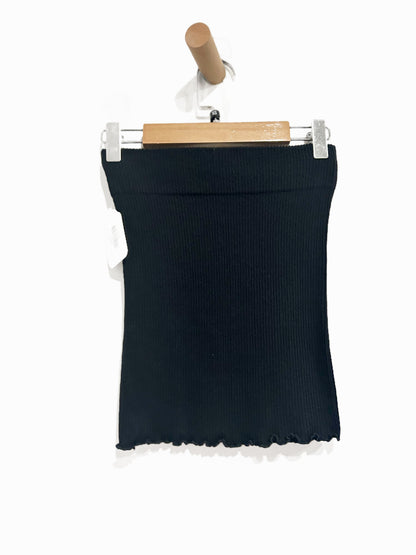 Free People Black Ribbed Seamless Tube Top - XS/S