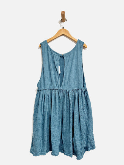 Free People Beach Blue Mini Dress - Medium