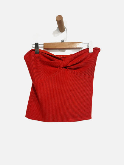 Abercrombie & Fitch Orange Knit Tube Top - Medium