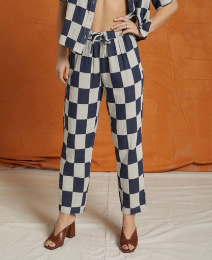 Brixton Mykonos Drawstring Pant in Washed Navy - Small